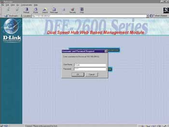 Главная страница Web-интерфейса концентратора DFE-2624lix