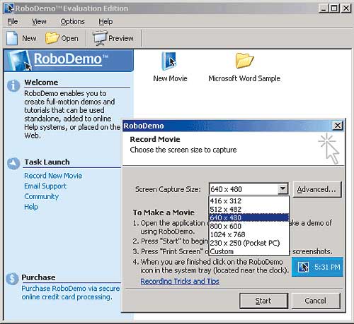 RoboDemo 5 (модернизированная в Macromedia Captivate)