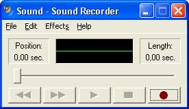 Рис. 2. Программа Sound Recorder