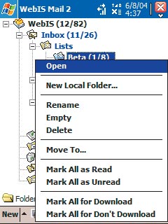 WebIS Mail — хорошая замена Pocket Inbox