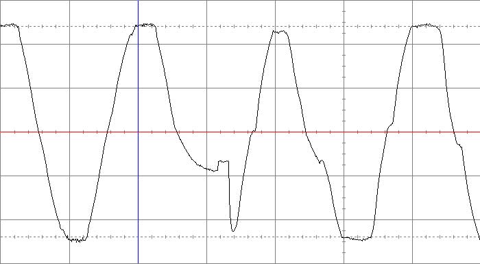 Рис 58. Переключение на питание от аккумуляторной батареи (U=180 B) MGE Pulsar Evolution 500