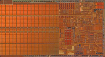 Кристалл процессора Intel Pentium M