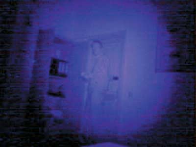 Пример снимка камерой ночью