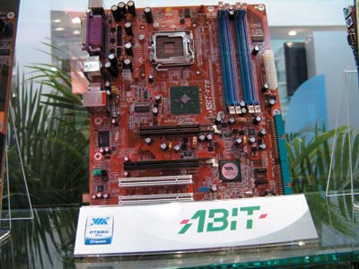 Плата компании ABIT на чипсете VIA PT880 Pro