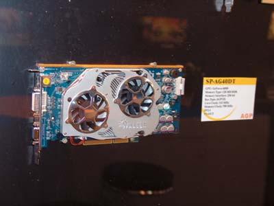 Видеокарта SPARKLE SP-AG40DT с графическим процессором NVIDIA GeForce 6800, 
