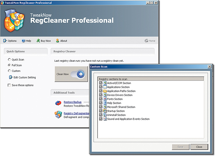 TweakNow RegCleaner Professional 2.6.7