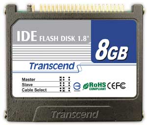1,8-дюймовый IDE-диск Transcend на основе флэш-памяти