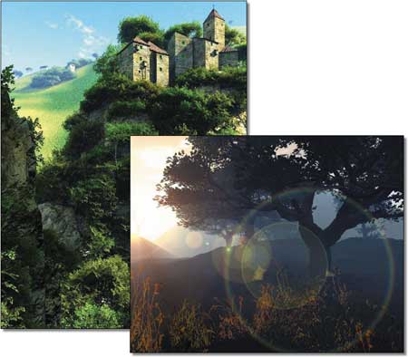 Примеры ландшафтов, созданных в Vue 5 Esprit