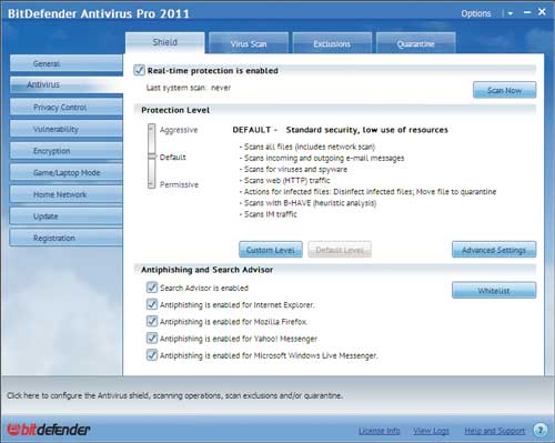 Bitdefender Antivirus Pro 2011 Скачать
