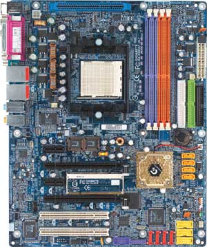 Системная плата GIGABYTE 8У для процессоров AMD Socket 939 Athlon64 FX/ 64