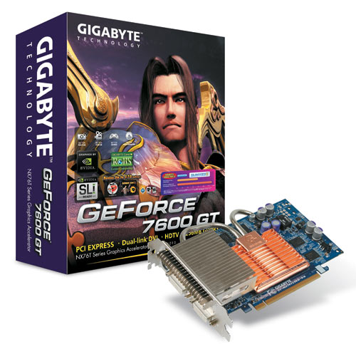 GIGABYTE представила графическую плату на базе процессора NVIDIA 7600GT с реализованной технологией Silent-Pipe II
