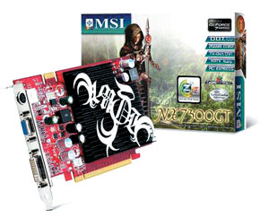 MSI запускает в производство серию трехмерных графических карт NX7300GT