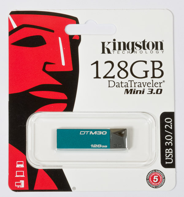 Розничная упаковка накопителя Kingston DataTraveler Mini 3.0