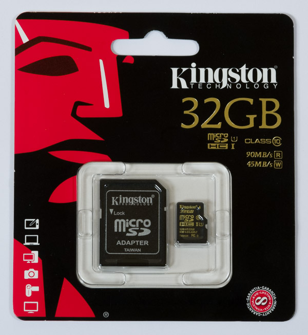Розничная упаковка карты памяти Kingston microSDHC SDCA10/32GB