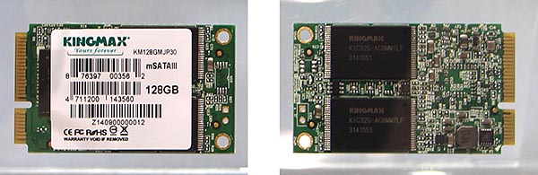 SSD-накопители, выполненные в виде плат формфактора  mSATA