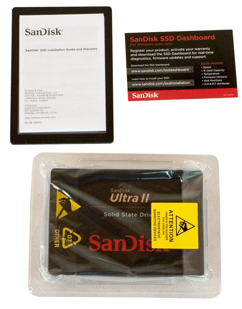 SSD-накопитель SanDisk Ultra II емкостью 240 Гбайт
