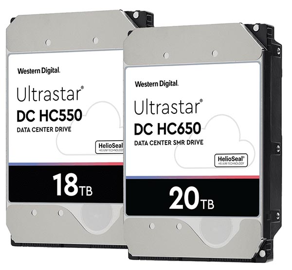 WD Ultrastar DC HC550 CMR, Ultrastar DC HC650 SMR