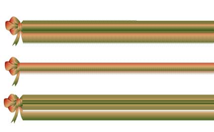 Рис. 54. Варианты графических полос на основе одной и той же заготовки, но с разными исходными точками клонирования