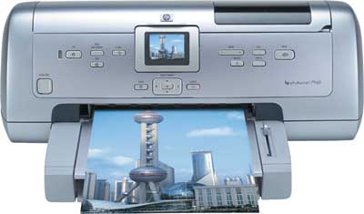 HP Photosmart 7960 — первая модель принтера, в которой реализована печать в восемь красок по технологии HP PhotoREt Pro
