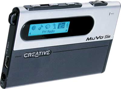 Creative MuVo Slim — цифровой аудиоплеер размером с кредитку