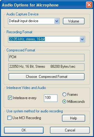  Рис. 14. Панель Audio Options for Microphone