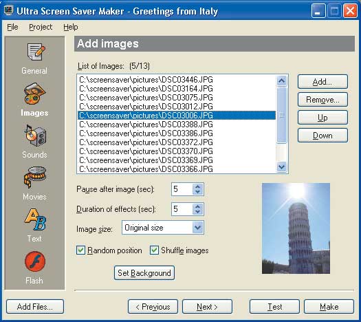 Ultra Screensaver Maker 2.01