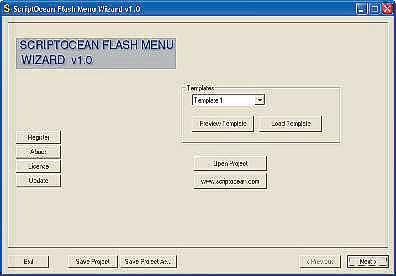 Рис. 10. Интерфейс Flash Menu Wizard 1.0 