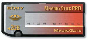Высокоскоростные Memory Stick Pro легко узнать по новой окраске корпуса