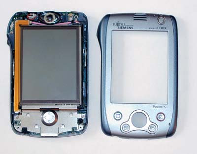 Рис. 7. КПК Pocket LOOX 600 без корпуса (вид спереди)