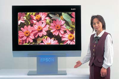 Прототип 40-дюймового OLED-дисплея, созданный разработчиками EPSON (фото Seiko EPSON)