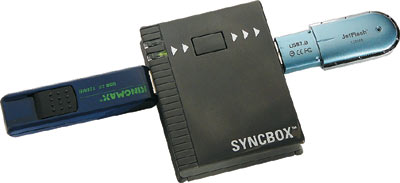 Копирование данных с одного флэш-накопителя на другой при помощи SyncBox