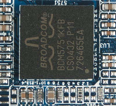 Рис. 5. Гигабитный Ethernet-контроллер Broadcom BCM5751