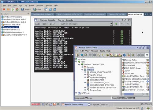 Рис. 1. Windows-версия VMware GSX Server 3.1