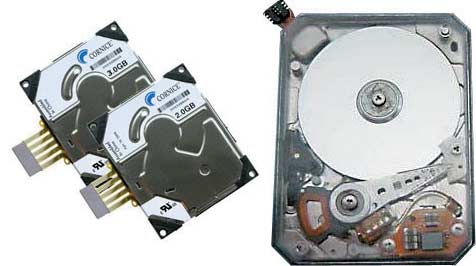 Cornice Storage Element (SE) — дюймовые жесткие диски оригинальной конструкции. 