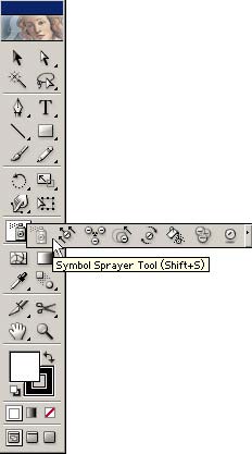 Рис. 2. Группа инструментов для работы с символами