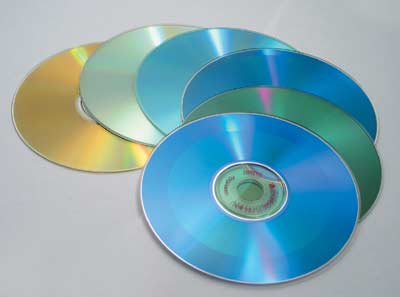 Вопреки распространенному заблуждению, цвет рабочей поверхности CD-R является далеко 