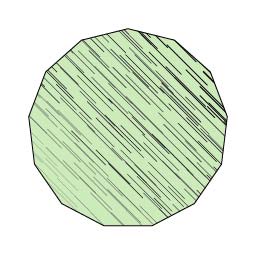 Рис. 1. Многоугольник со штриховкой