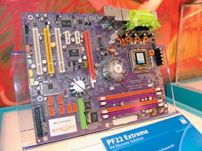 Плата PF22 Extreme компании ECS Elitgroup на чипсете Intel 955X
