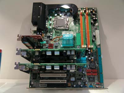 Плата NI8 SLI компании ABIT на чипсете NVIDIA C19