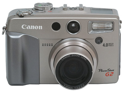Модель Canon PowerShot G2 в 2002 году была признана одним из лучших цифровых 