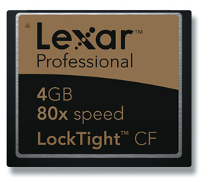 Защищенная карта Lexar LockTight формфактора CompactFlash