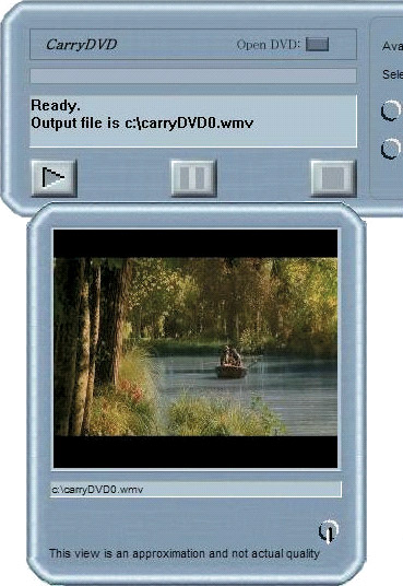 Преобразование видеофрагментов с помощью утилиты CarryDVD 2.9 (CarryDVD)