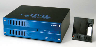 Прототип записывающего привода и голографический диск формата HVD