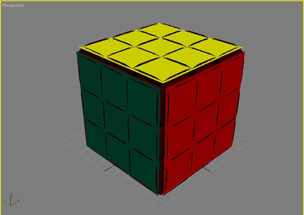 Рис. 46. Разноцветный кубик Рубика