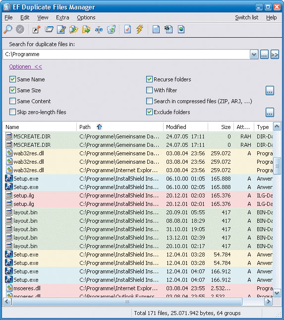 EF Duplicate Files Manager 3.30