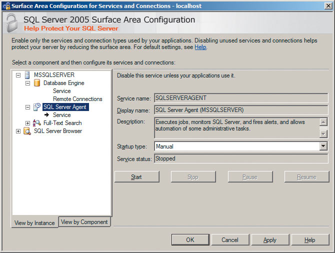 Настройка SQL Server Agent