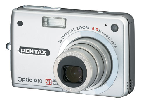  Pentax Optio A10 оснащен оптической системой стабилизации изображения Shake Reduction