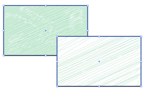 Рис. 11. Примеры объектов: слева значение Variatior равно 0, справа — 5,2 