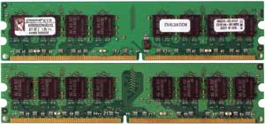 Комплект модулей памяти Kingston KVR800D2N5K2/2G