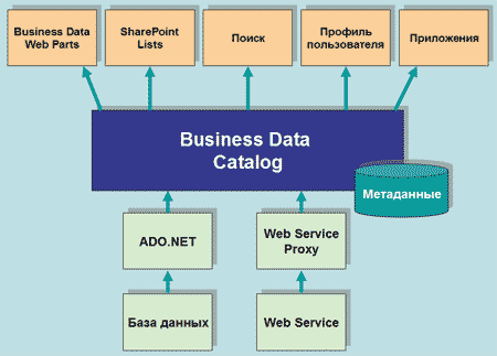Основные компоненты Business Data Catalog